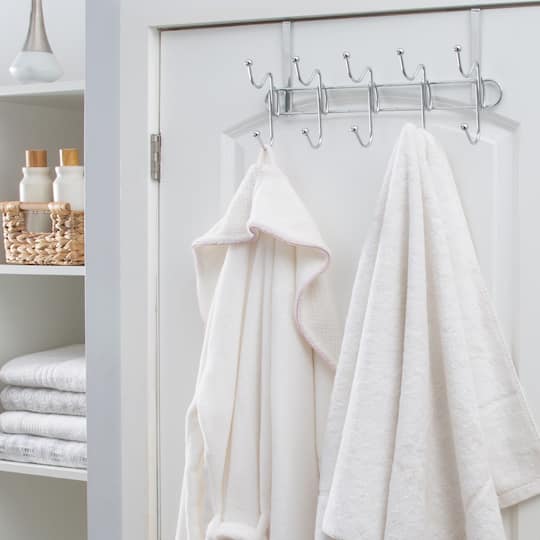Simplify Chrome 10-Hook Over the Door Hanger